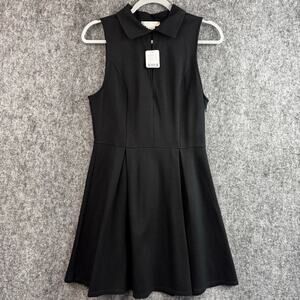 Cooperative Urban Outfitter Black Collared Fit Flare Dress Size 10